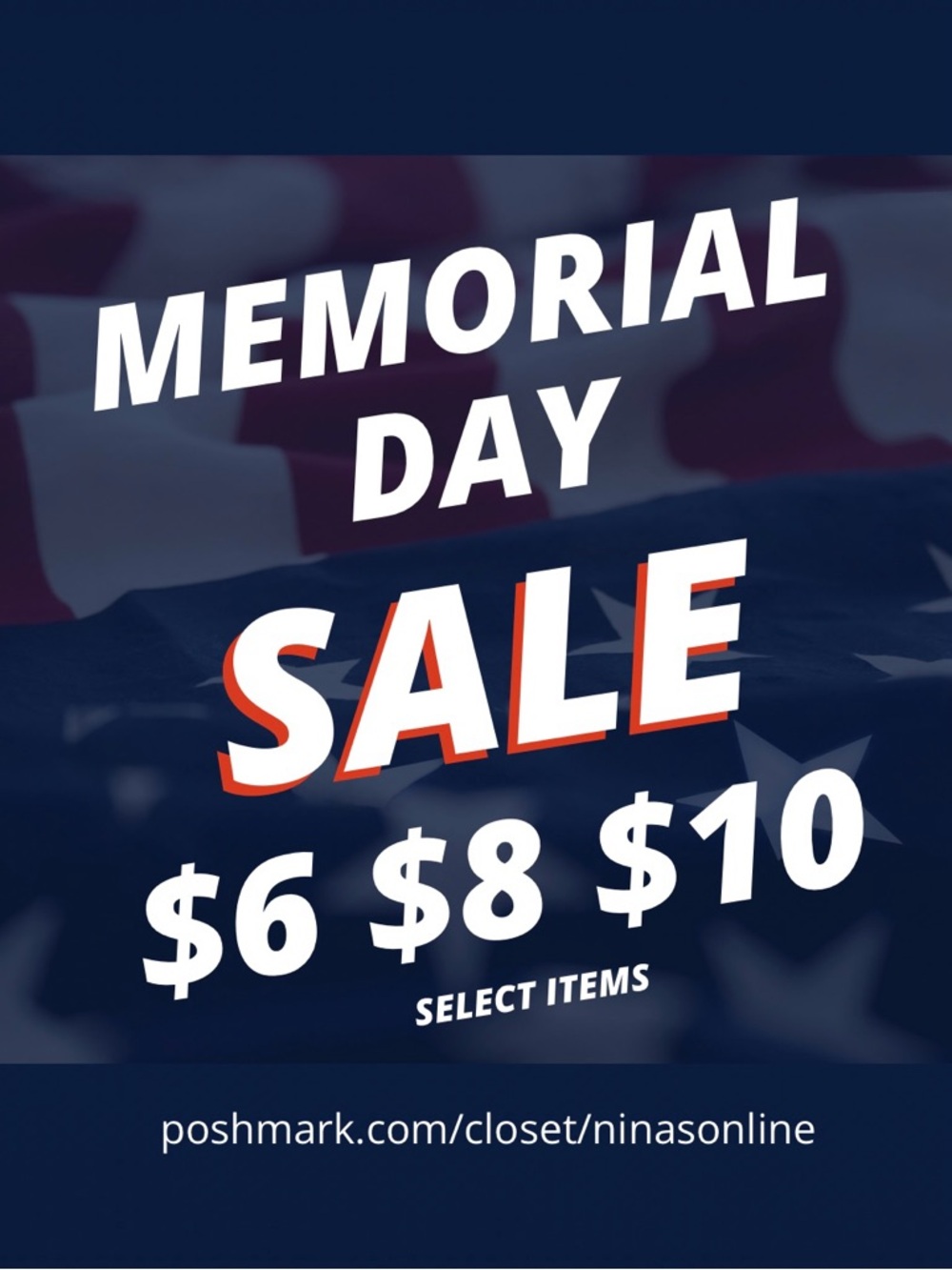 Memorial Day SALE 👉🏼